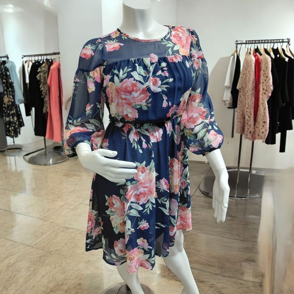 Floral Chiffon Dress